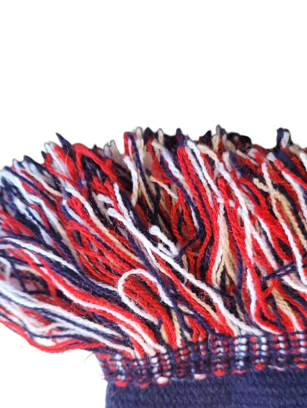 United States Soccer Supporter Scarf Double Sided Knit Fan Gear Red White Blue